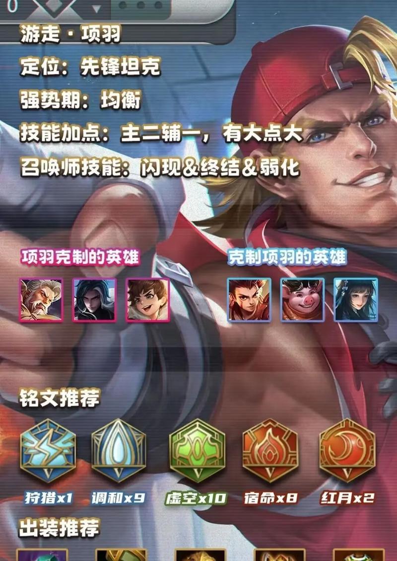 2022项羽铭文出装攻略（打造无敌项羽，一统江山！）