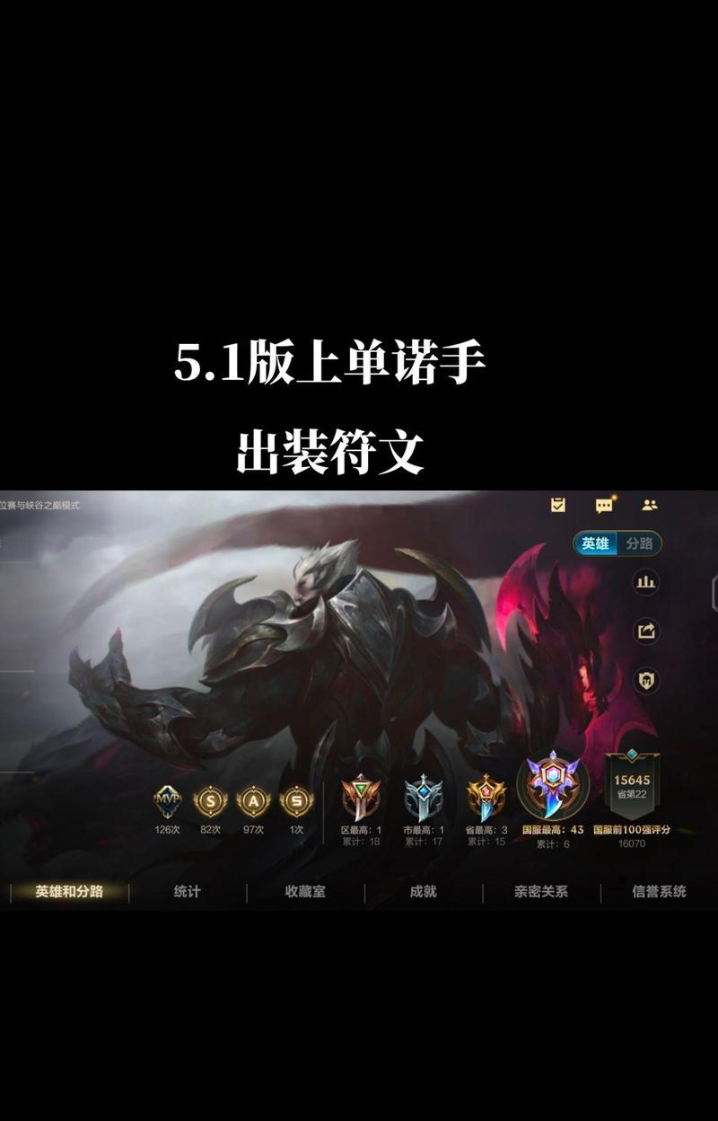 比赛上单出装攻略最新（全方位解析比赛上单出装攻略，助你在战场上无往不利！）